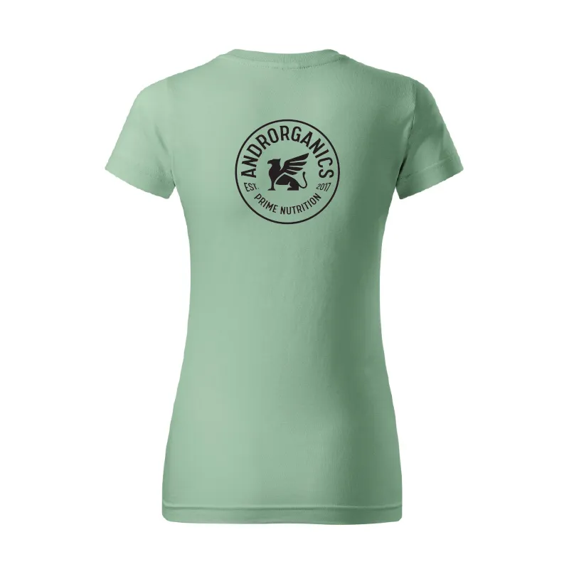 Androrganics® Damen-T-Shirt, hellgrün, Größe L